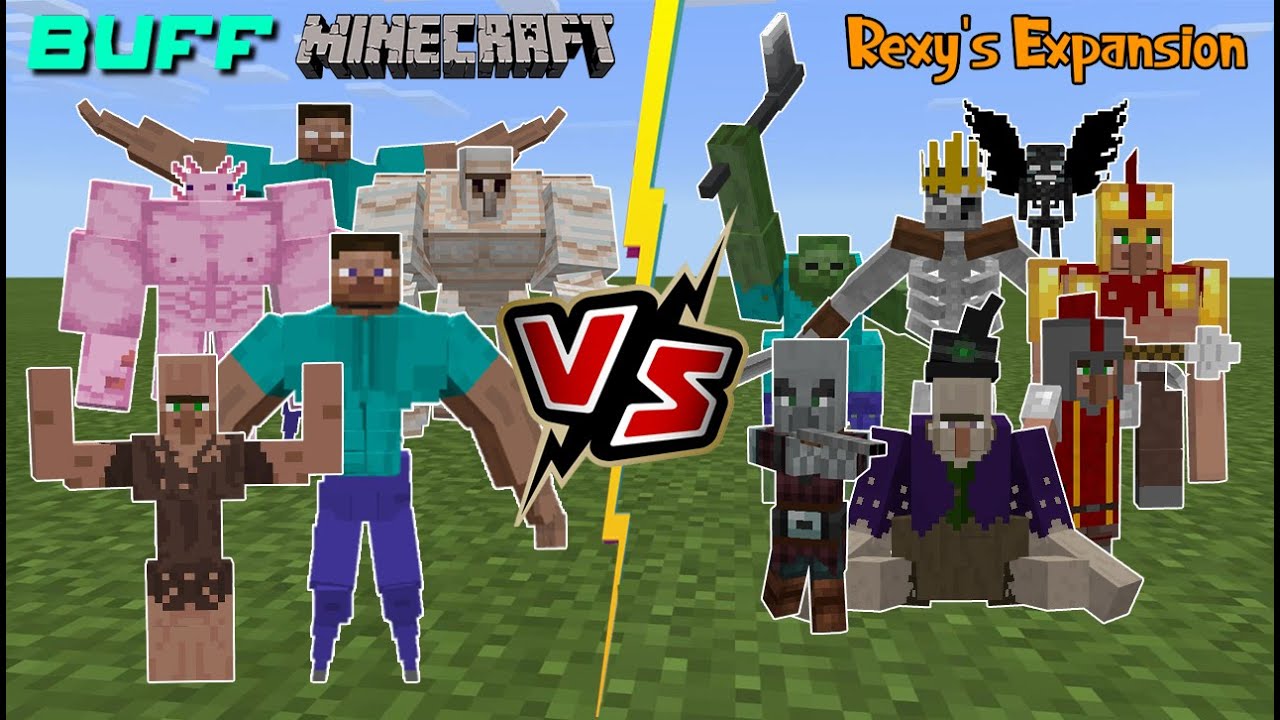 BUFF MINECRAFT VS Rexy's Expansion [Minecraft PE]