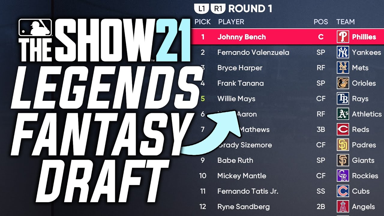 MLB LEGENDS FANTASY DRAFT CHALLENGE IN MLB THE SHOW 21 FRANCHISE