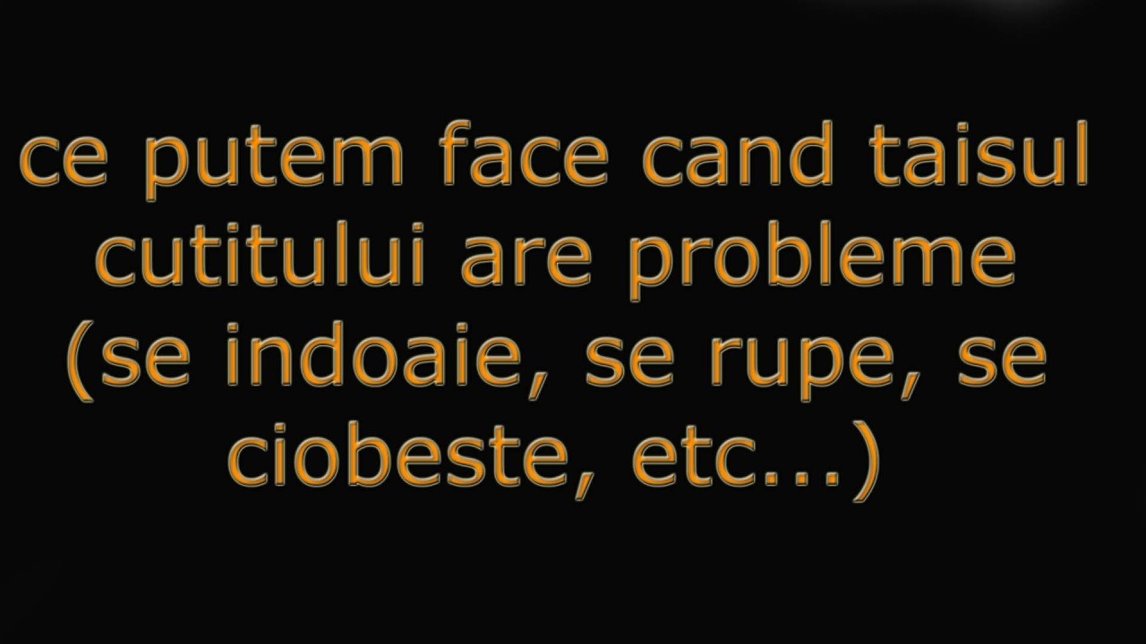 cum ne reparam taisul unui cutit