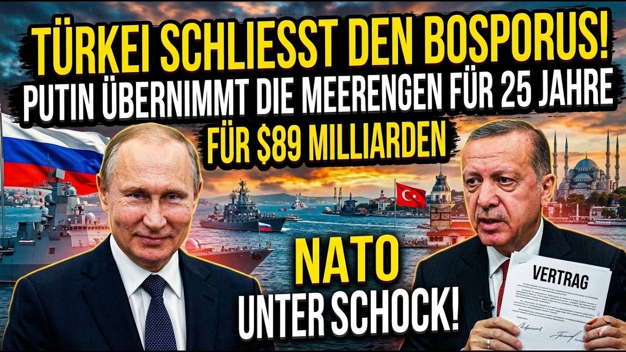 89 Milliarden Dollar für den NATO-Schock: Erdoğan gibt Putin den Schlüssel zu Bosporus und Dardanell