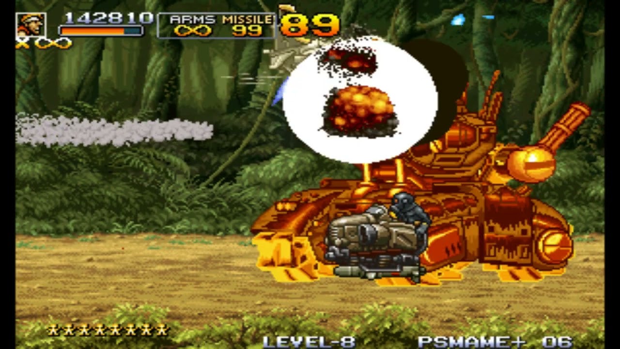 Metal Slug 5 (ROM Hack) Fighting Machine Latest Version - Stage 01 Part 2