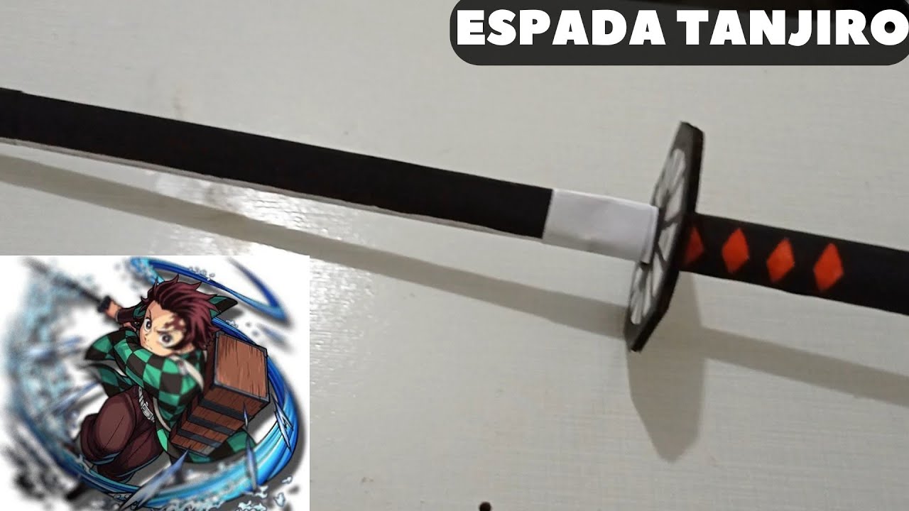 Como Fazer a Espada do TANJIRO KAMADO Passo a passo