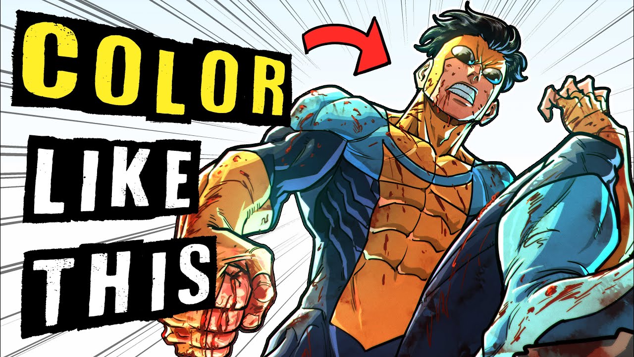 How I COLOR My Drawings (Cel Shading)