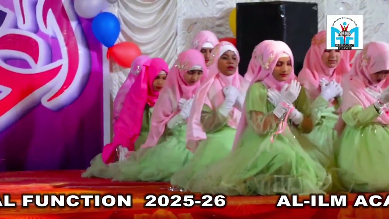 Walid-e-Mohtaram a group performance by class 5th Girls