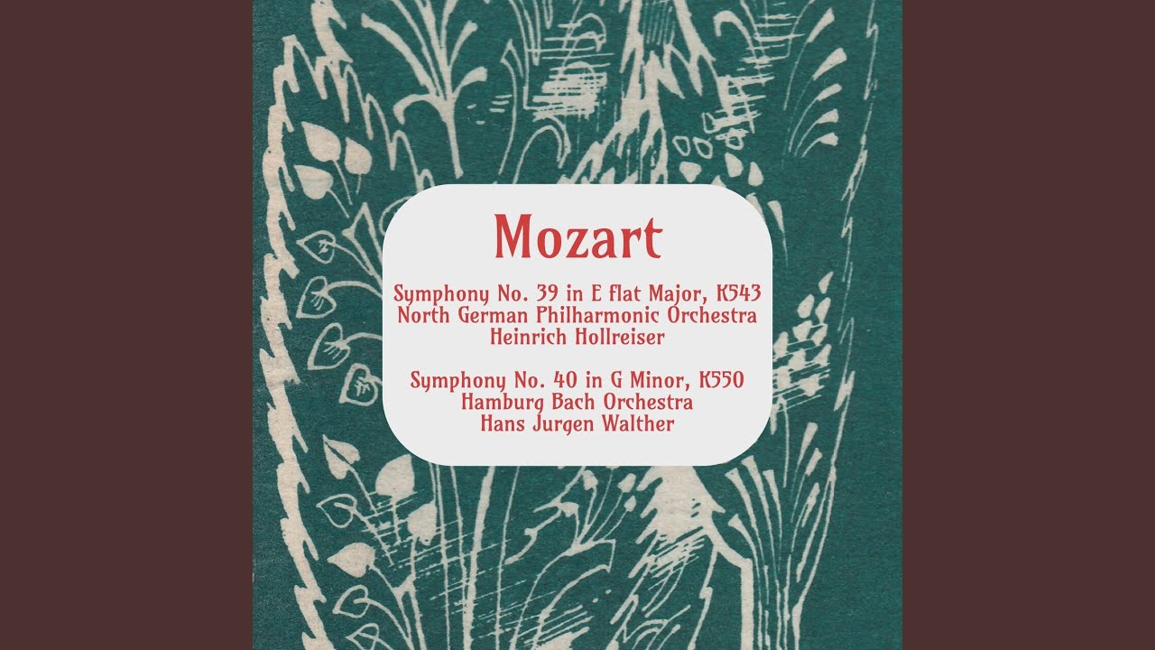 Symphony No. 40 in G Minor, K. 550: III. Menuetto