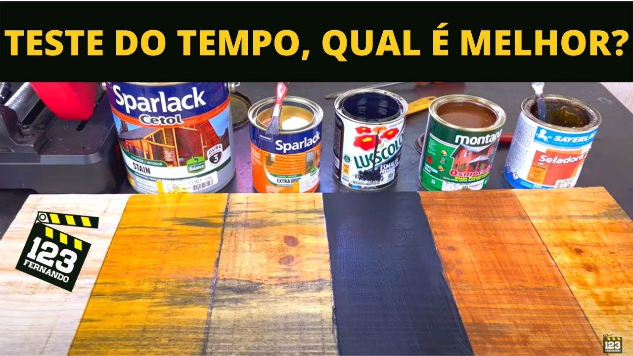 TESTE DO TEMPO! TINTA, VERNIZ E SELADORA base água e base solvente. Qual é melhor?
