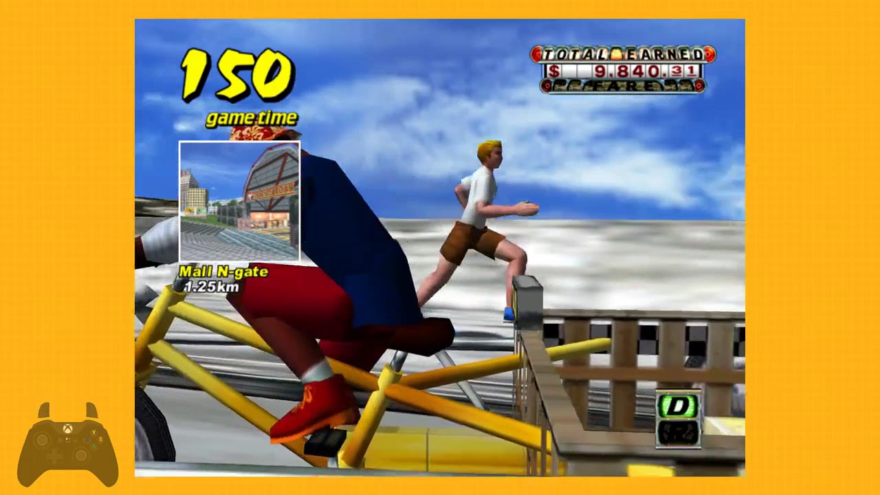 Crazy Taxi (PC Steam): $52,132.60 B.D. Joe Bike w/ Controller Input Display