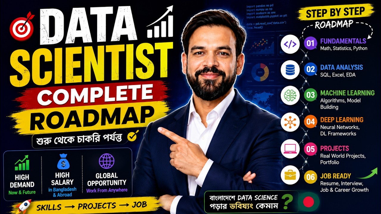কিভাবে Data Scientist হওয়া যায়? Data science পড়ার ভবিষ্যত কেমন বাংলাদেশে?