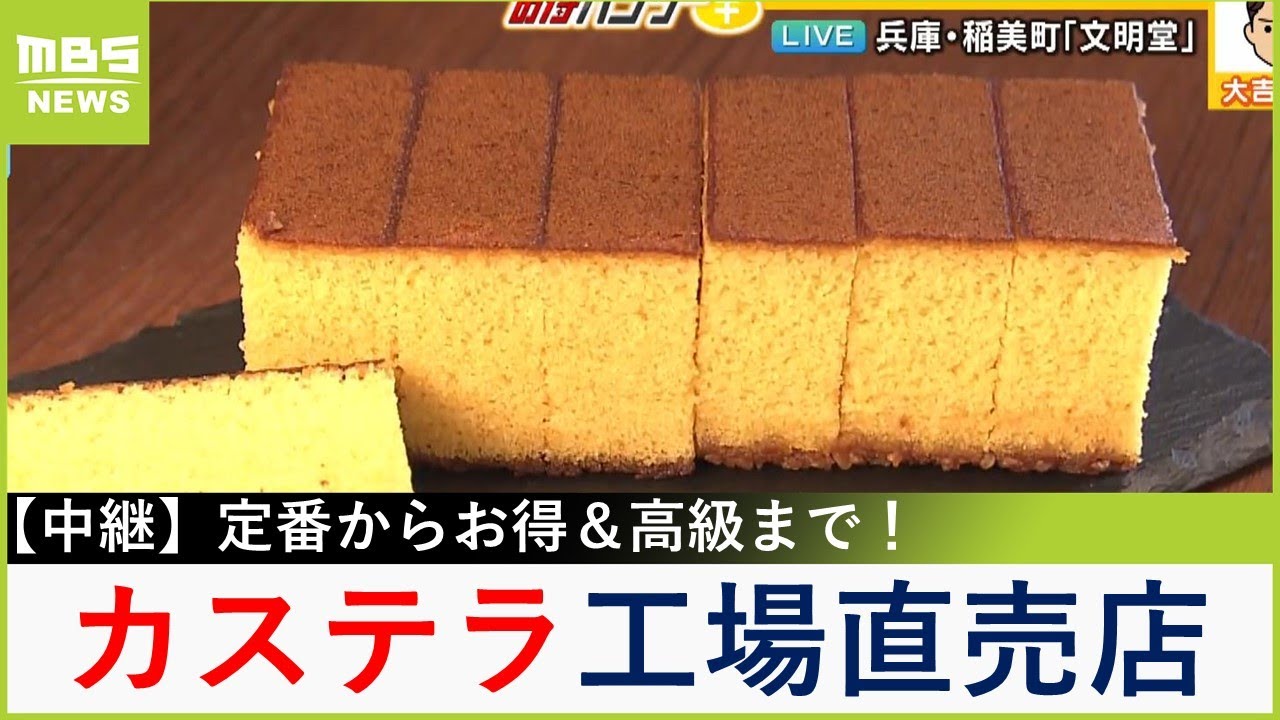 文明堂のカステラをお得に！定番商品はもちろん高級商品から工場直売店でしか買えない訳あり商品まで【大吉洋平のお得ハンター】【現場から生中継】（2024年5月21日）