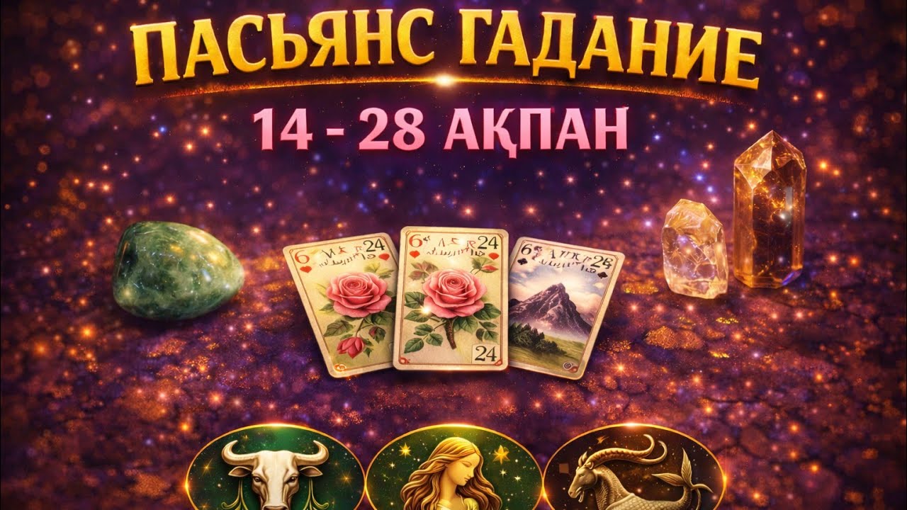 🎠Пасьянс жорамал | 14–28 ақпан | Торпақ ♉ Бикеш ♍ Тауешкі ♑