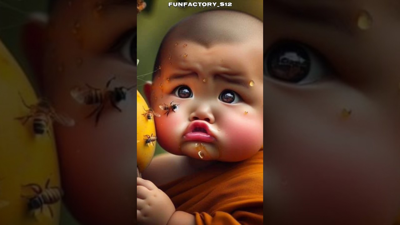 Cute monk baby video 