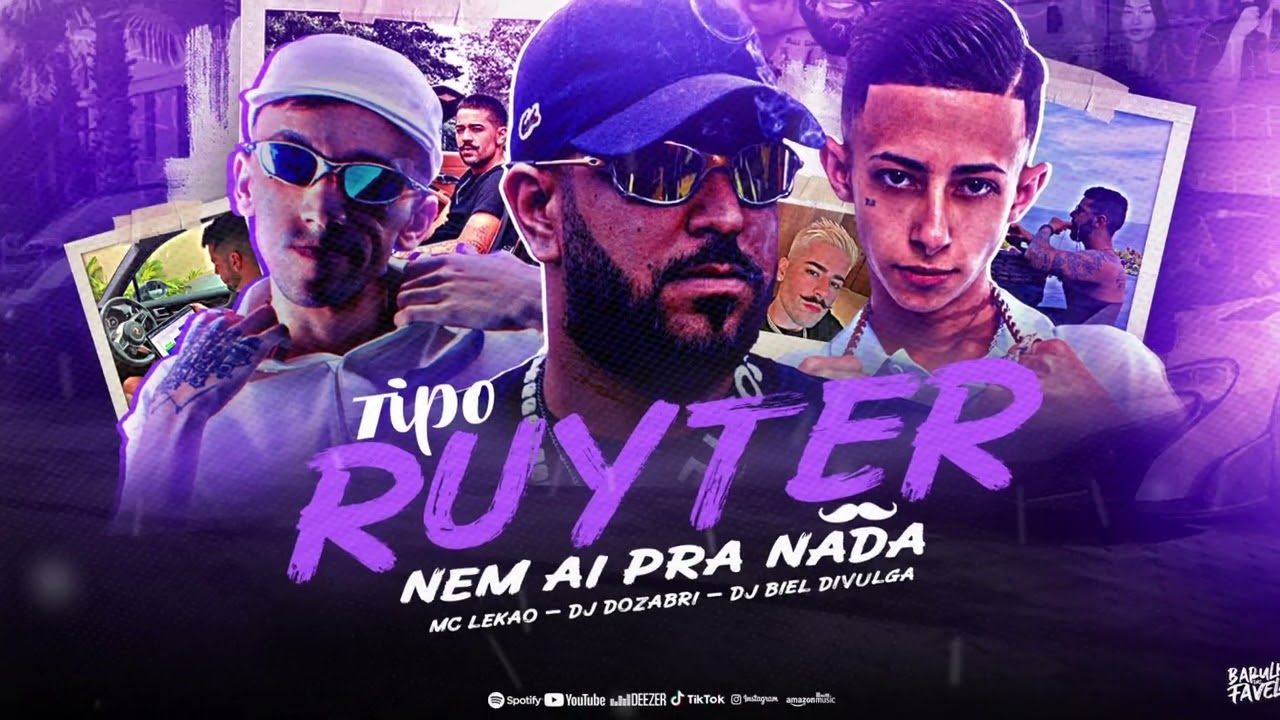 TIPO RUYTER LIGANDO PRA NADA - MC LEKÃO - DJ BIEL DIVULGA E DJ DOZABRI