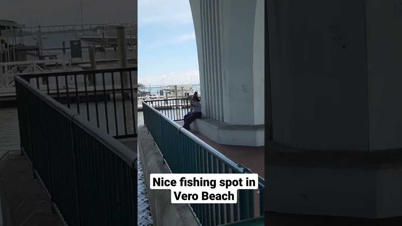 Nice fishing spot in Vero Beach under the bridge to the beach #fishing