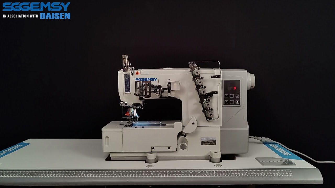 SGGEMSY 5501 AE-01 INDUSTRIAL DIRECT DRIVE FLATLOCK SEWING MACHINE || IN ASSOCIATION WITH DAISEN