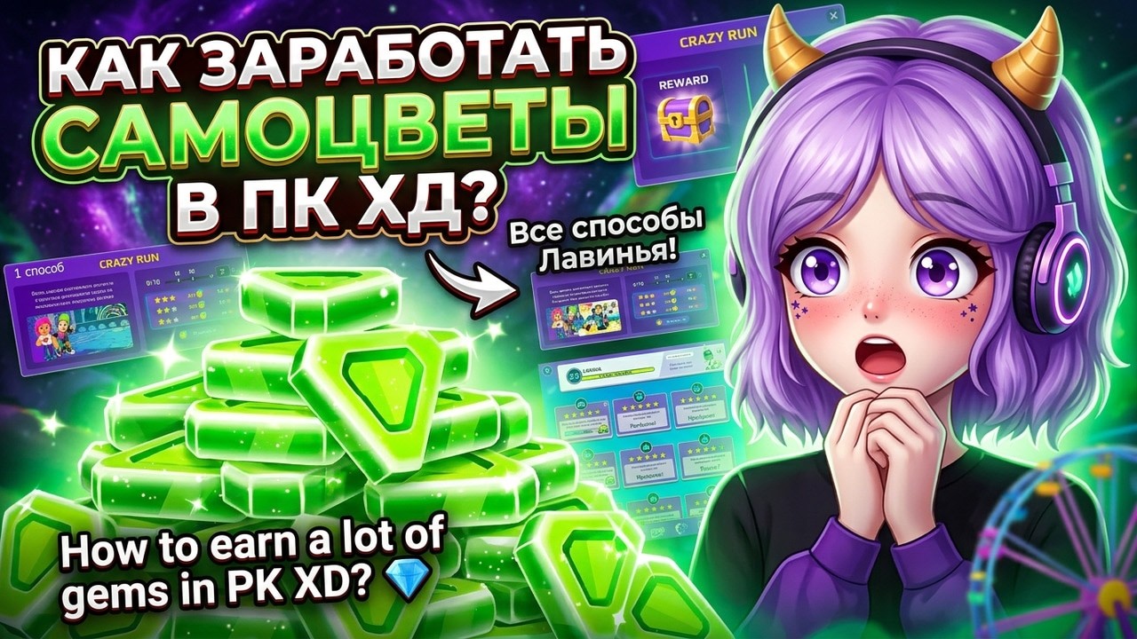 Как заработать самоцветы в ПК ХД? How to earn a lot of gems in PK XD? 💎#pkxd #лавиния #пкхд