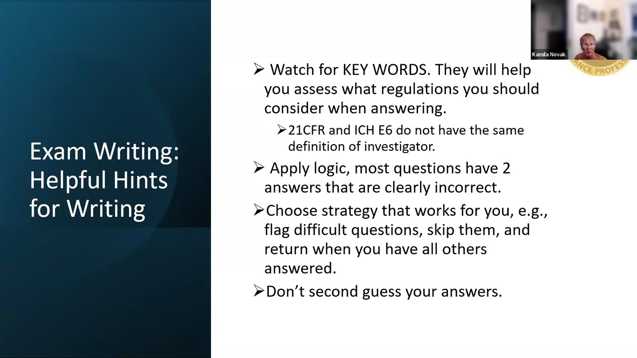 RQAP-GCP Study Group - Session 6