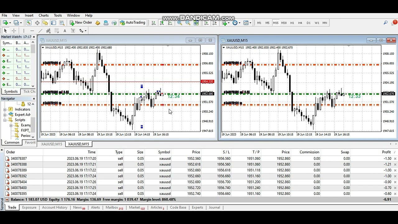 Place multiple orders buy or sell with script