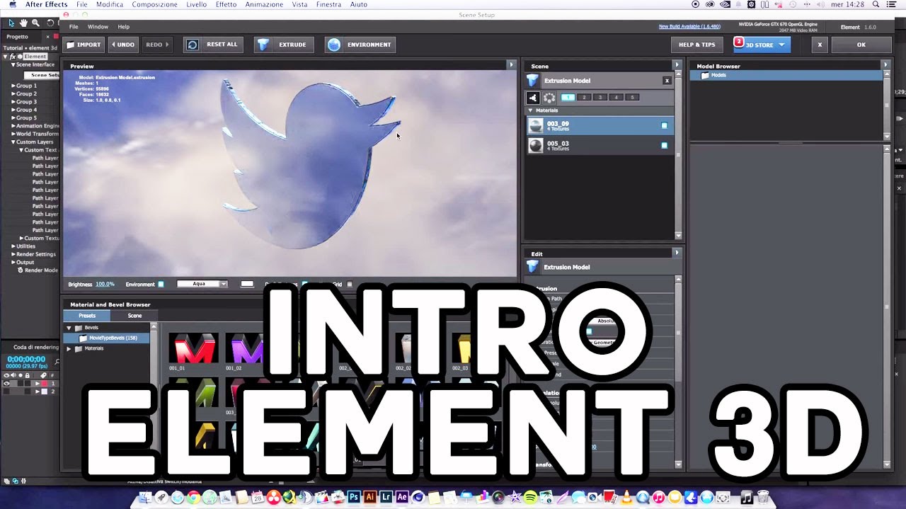Come ho realizzato la mia intro? - AfterEffects + Element3D