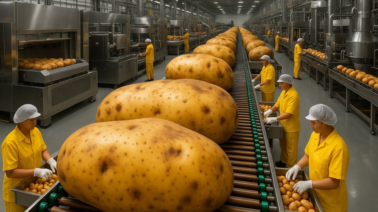 Inside The Modern Potato Factory: Hydro-Cutting IoT Farm Sourcing and The Crispy Secret Full Process