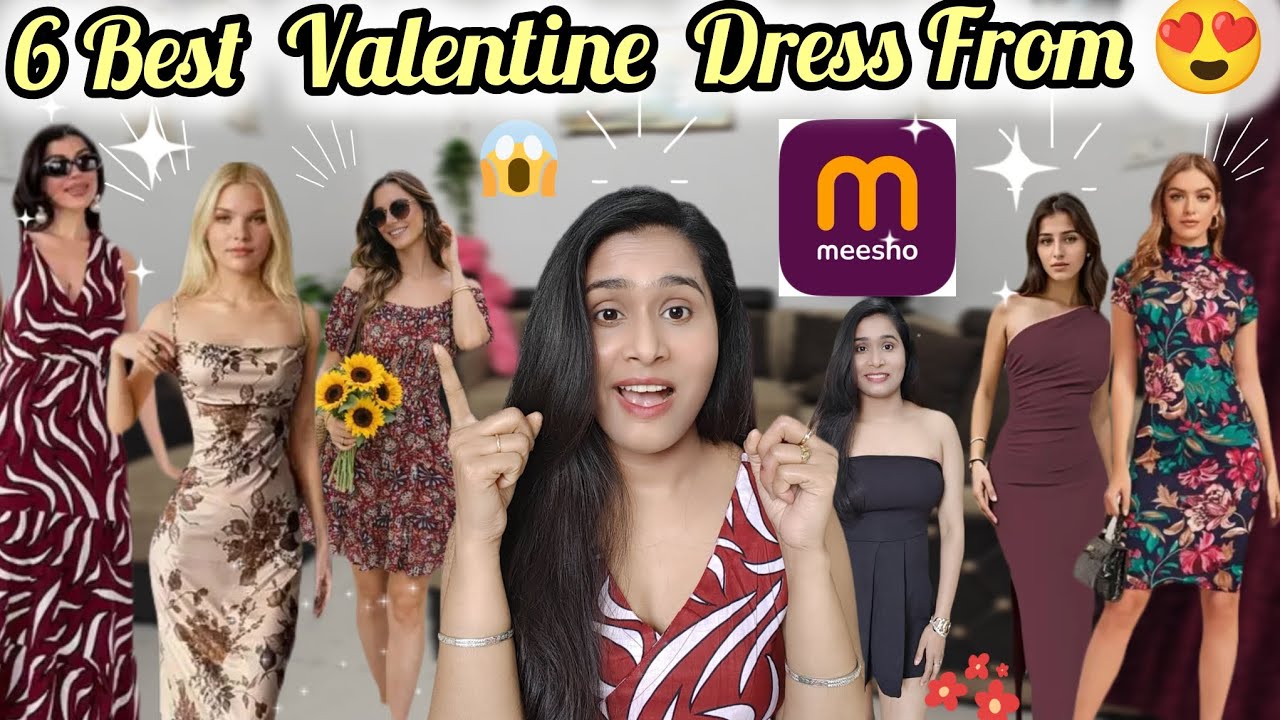 Valentine Special Dress Haul Under ₹500 😍 | Meesho One Piece Collection #messhohaul #valentineday 