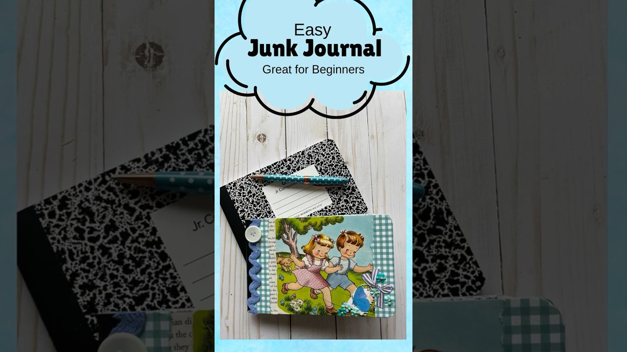 Простой блокнот для записей, идеально подходит для начинающих #craftygiveaway #shorts