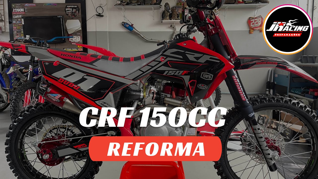 CRF150F Reforma completa pela Jacson Racing Preparações