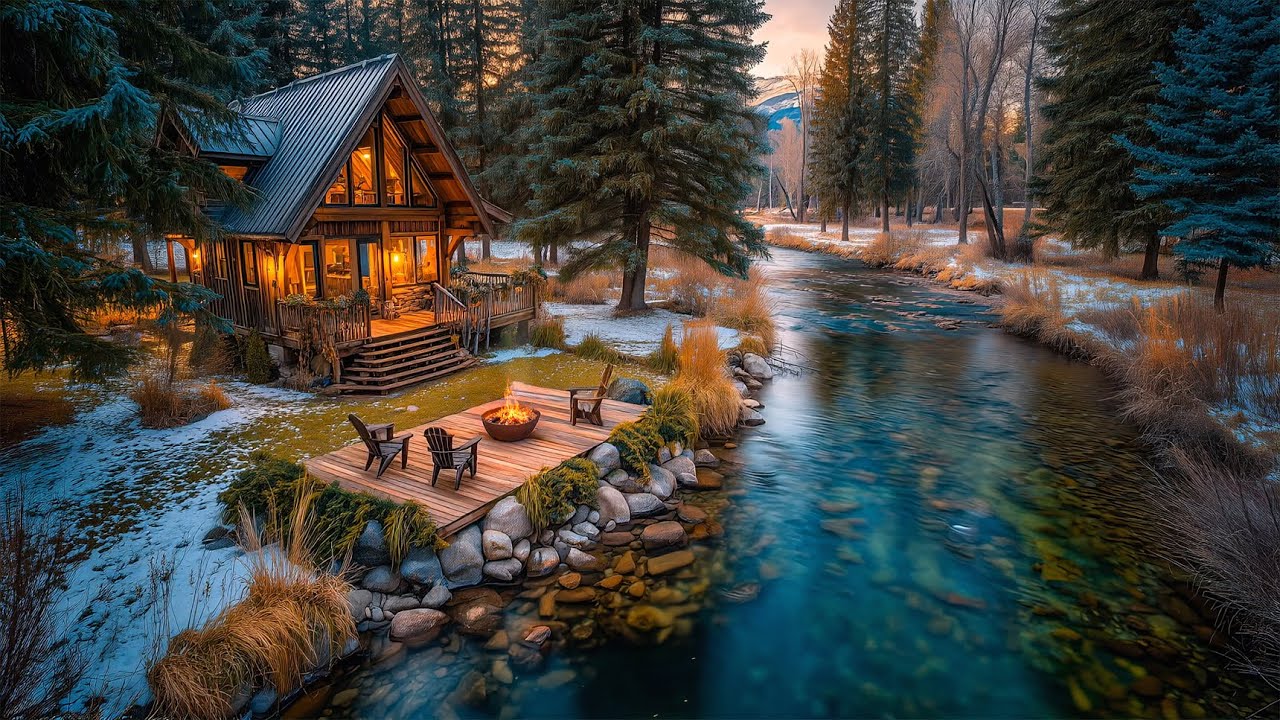 Birdsong Fills the Morning by the River 🌿 Quiet Cabin & Natural Sounds