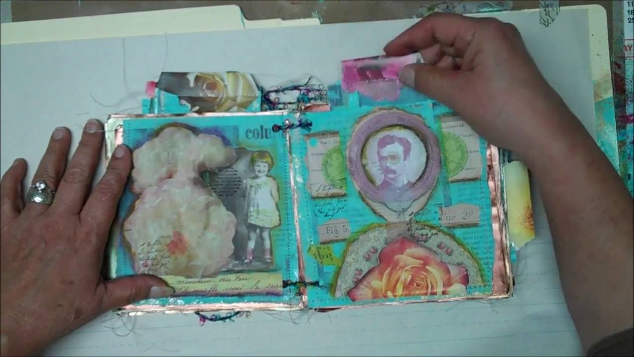 Trashy  Junk Journal made from Magazines