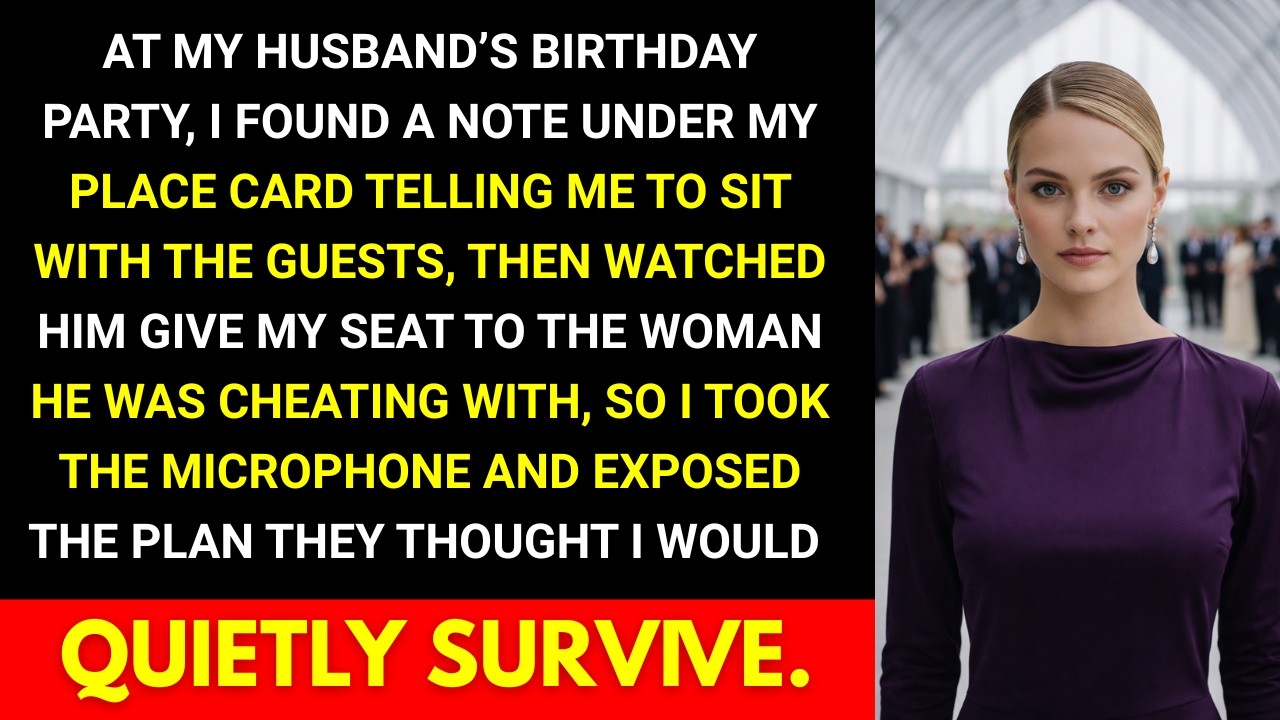 My Husband Gave My Seat to His Mistress at the Party—Then I Exposed Their Plan
