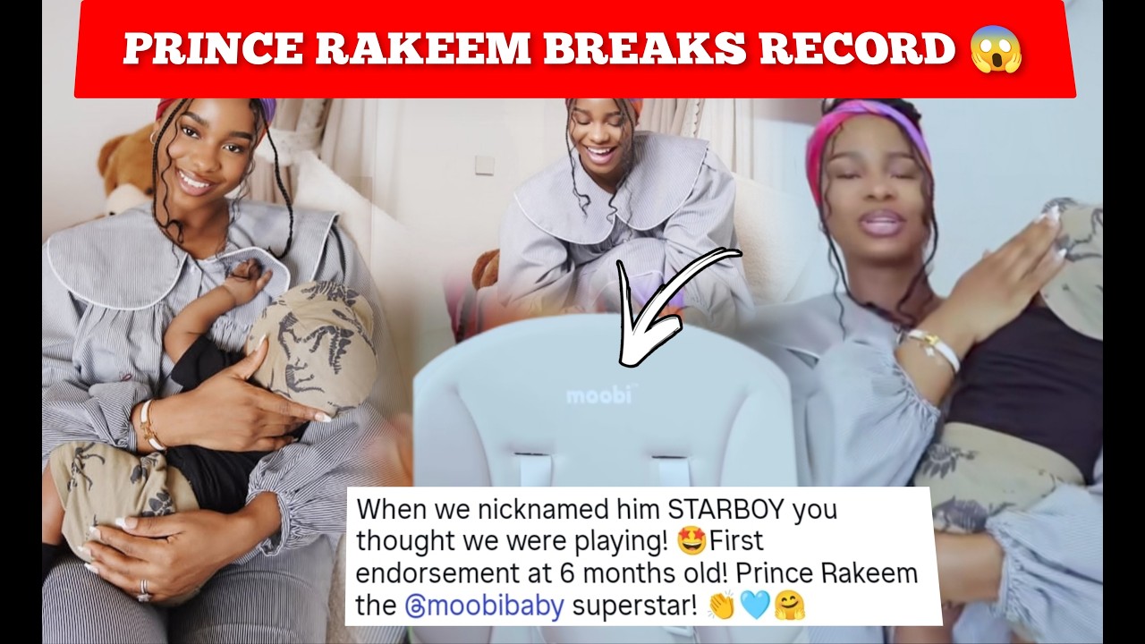 PRINCE RAKEEM BREAKS RECORD FIRST ENDORSEMENT AT JUST 6 MONTHS OLD#jumajux #priscilla #rakeem