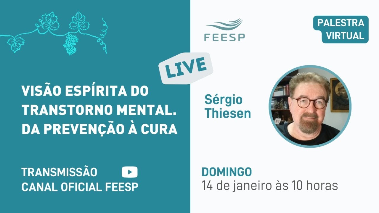 VISÃO ESPÍRITA DO TRANSTORNO MENTAL. DA PREVENÇÃO À CURA - Sergio Thiesen