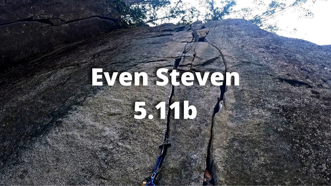 Even Steven 5.11b - Index WA Trad Climbing