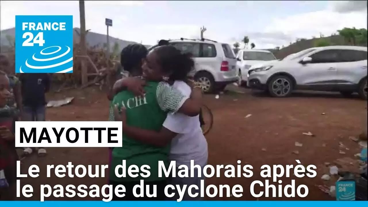 Mayotte : le retour des Mahorais après le passage du cyclone Chido • FRANCE 24