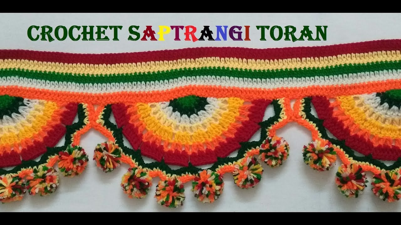 Crochet Toran Pattern #8| Saptrangi Toran | Lokar Toran design