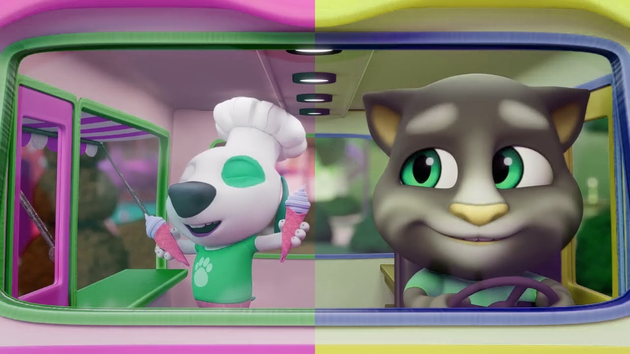 Tom & Hank Selling Ice Cream 🍨🐱🐶 (Sponsored By: Klasky Csupo 2001 Effects)