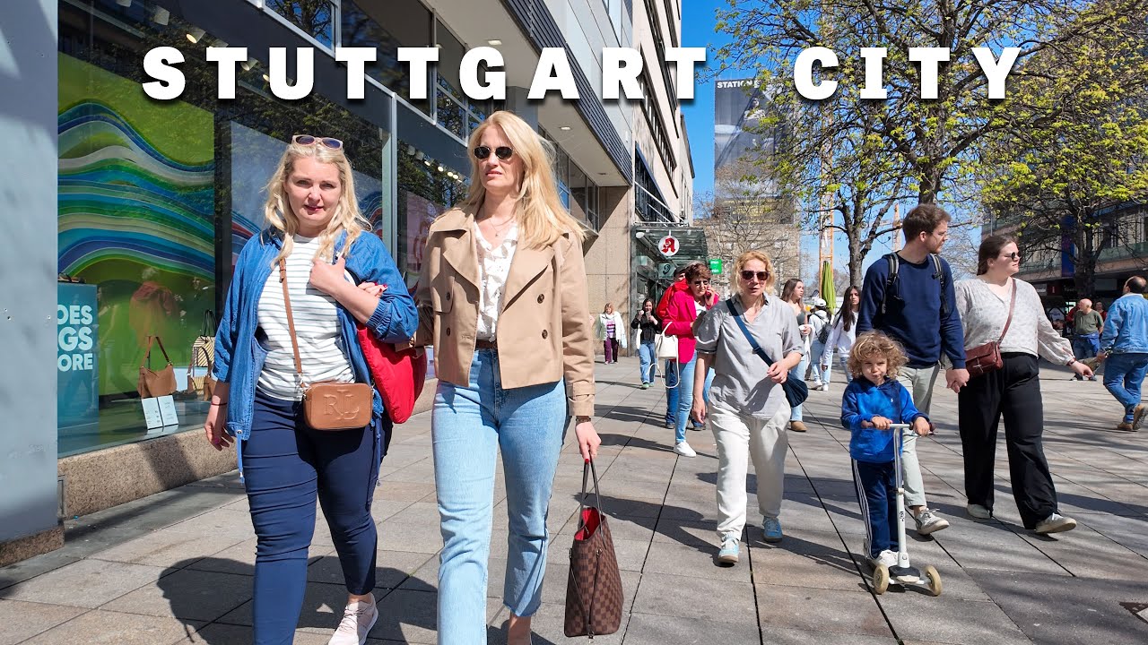 Stuttgart City 4K Walk Tour | Summer 2025 City Life in Germany 🇩🇪