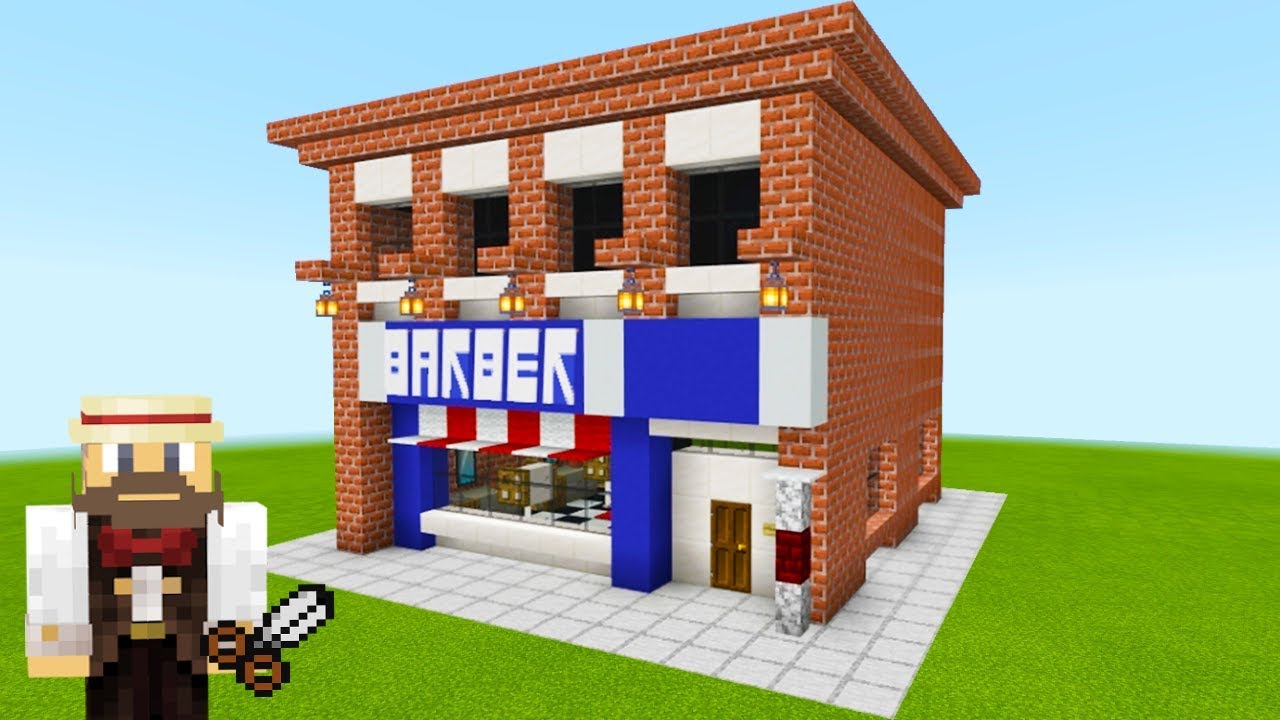 Minecraft Tutorial: How To Make A Barber Shop 