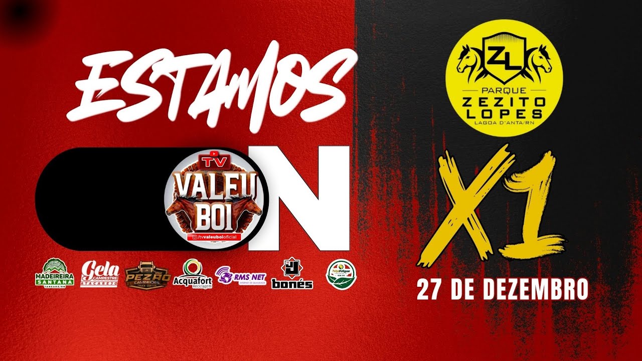 VAQUEJADA AO VIVO - PARQUE ZEZITO LOPES - LAGOA D'ANTA - RN - 27/12/25