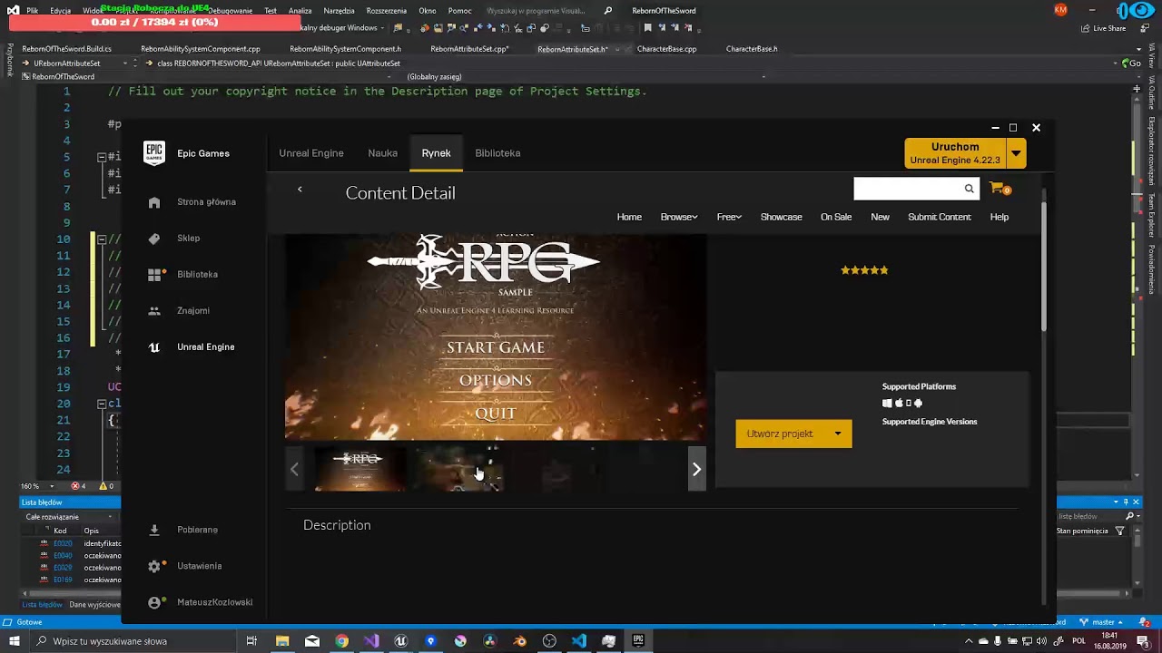 #4 Reborn of the Sword  Live Unreal Engine 4