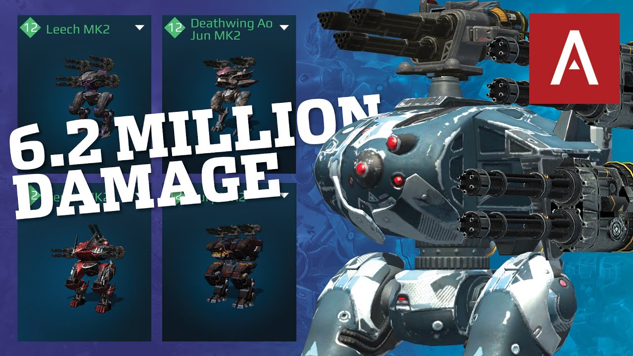 War Robots Gameplay - Machine Gun Dream Hangar Scores 6.2 Million Episode 36 WR
