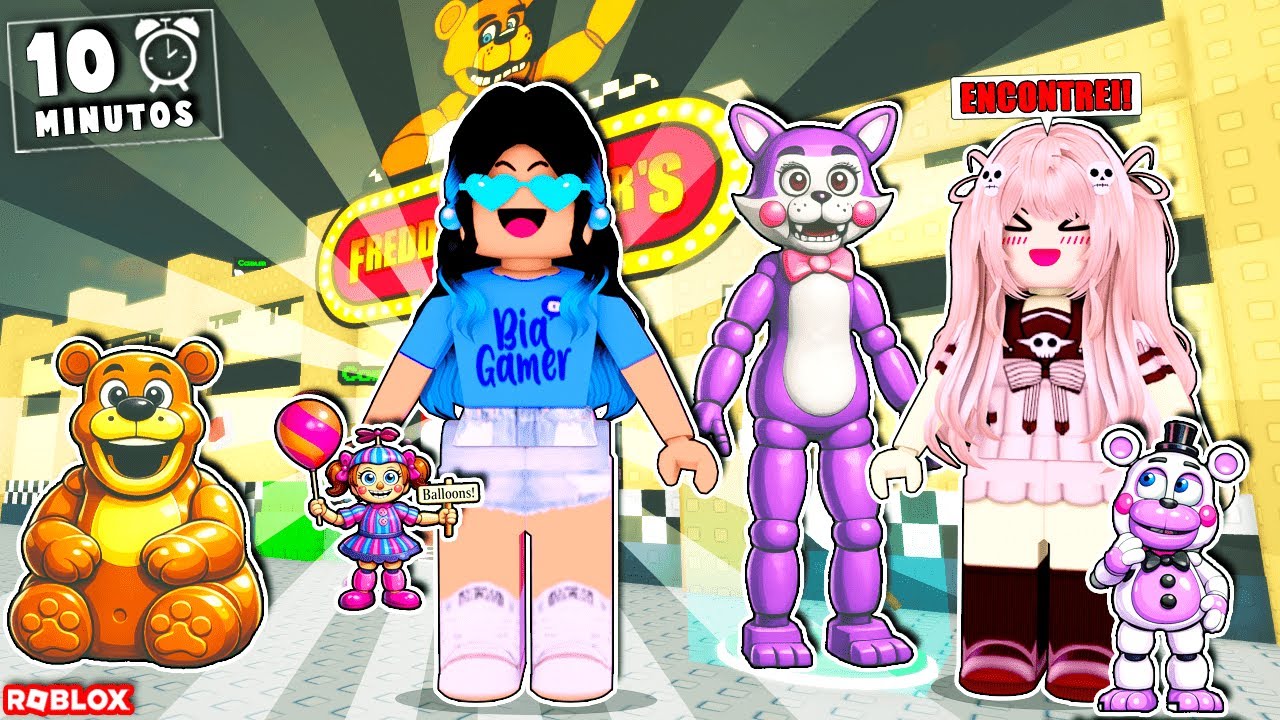 QUEM ENCONTRAR MAIS PERSONAGENS DE FNAF VENCE!