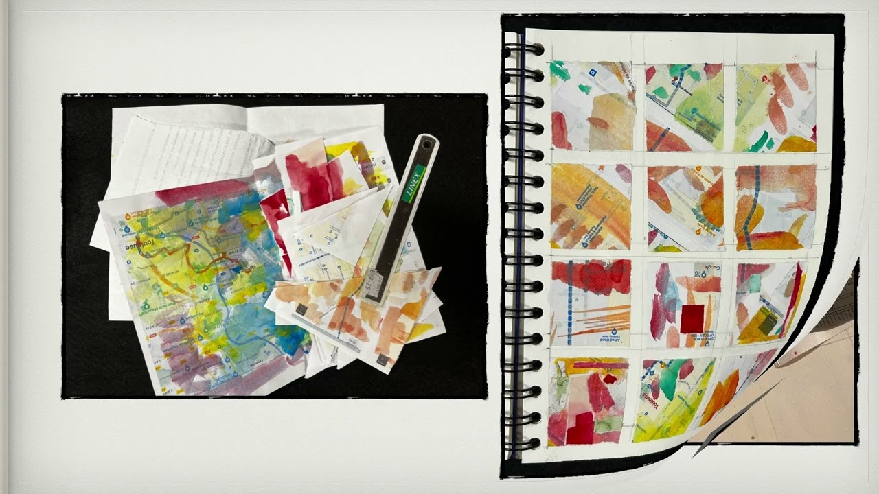 Sketches in three different sketchbooks during eight days of exploring Toulouse, France  Sept, 2023
