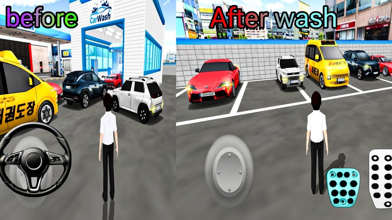 All Luxury car washing before and after _3D Driving Class Android Gameplay || 2025 Car drive games