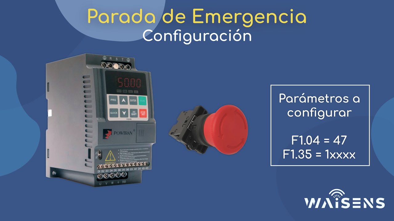 PI150 - Configuración de parada de emergencia