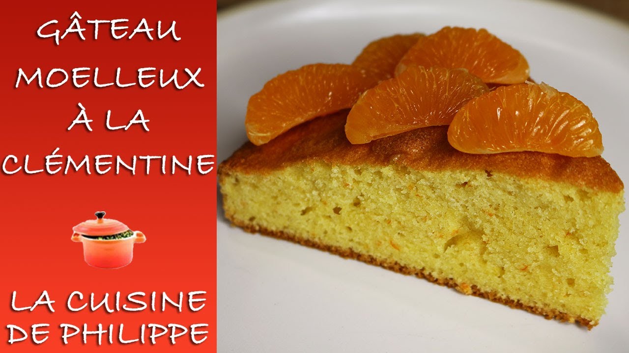 Gâteau moelleux à la clémentine