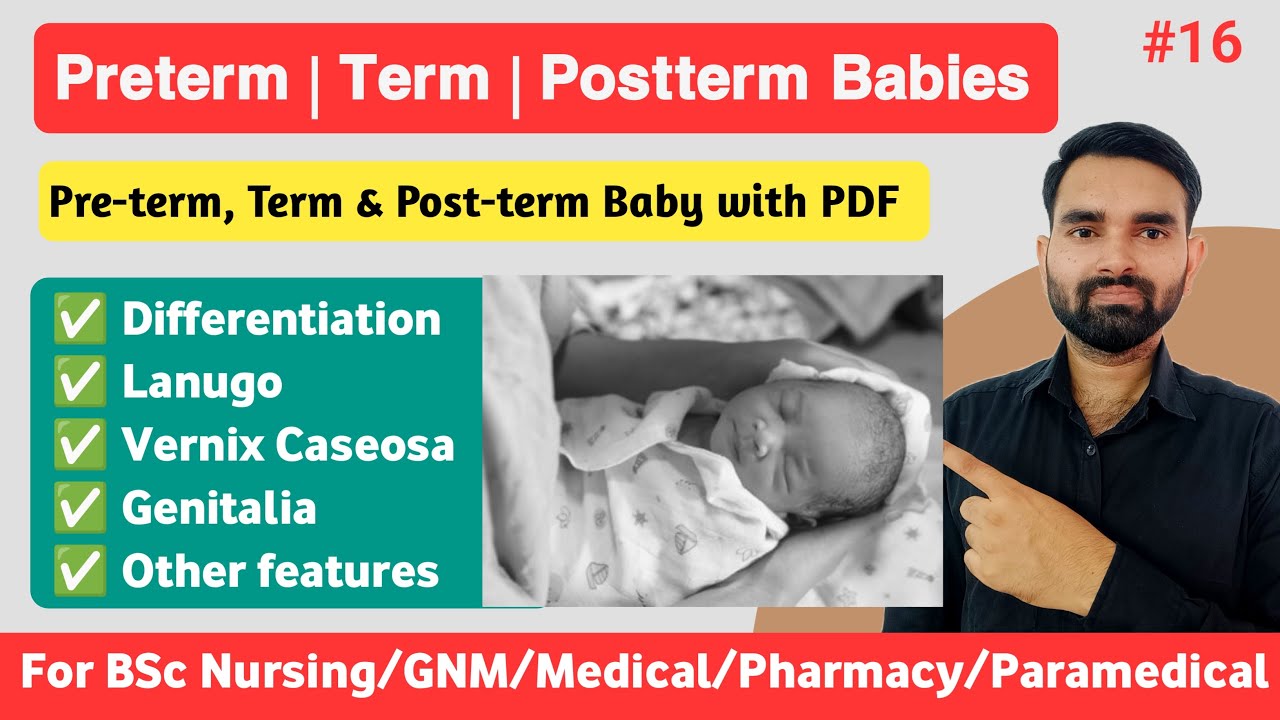 Preterm Baby, Term Baby And Postterm Baby Difference