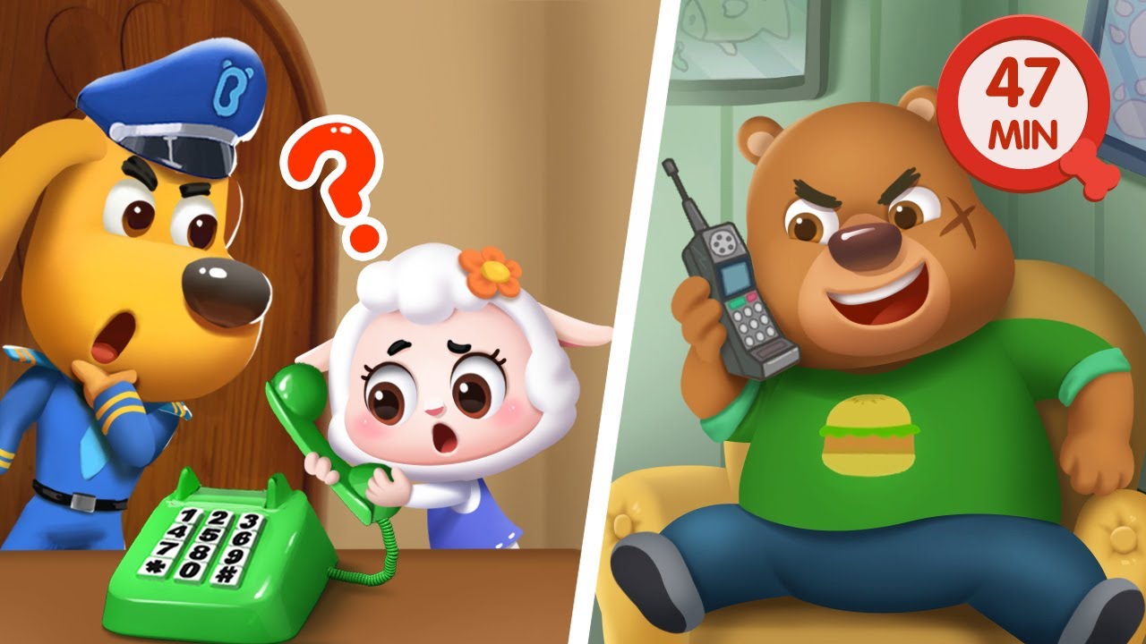 Phone Call from a Stranger | Kids at Home | Safety Cartoon | Kids Cartoon | Sheriff Labrador