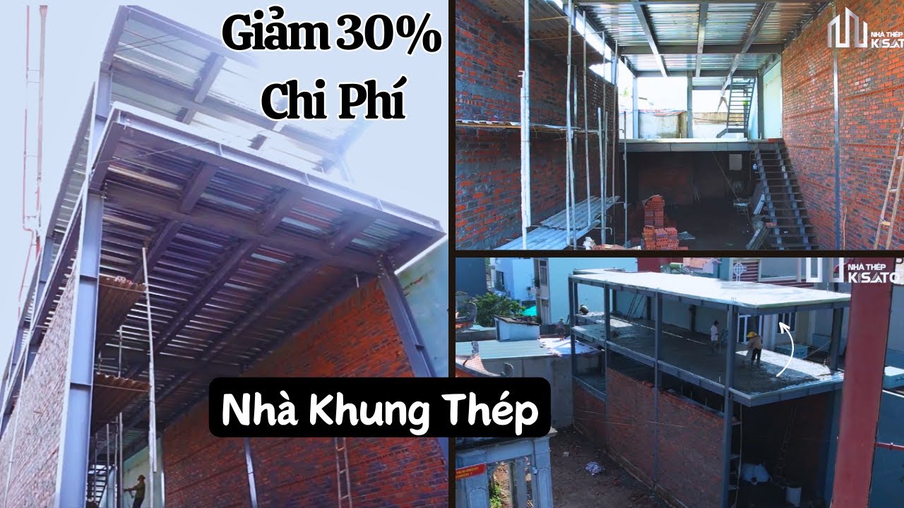 Thi Công Nhà Khung Thép 2 Tầng Có Gác Lửng Chỉ Với 600Tr Tại Nam Định | Kisato