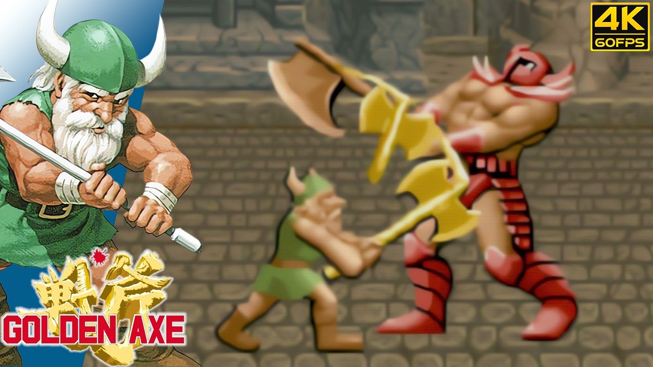 Golden Axe - Gilius Thunderhead (Arcade / 1989) 4K 60FPS
