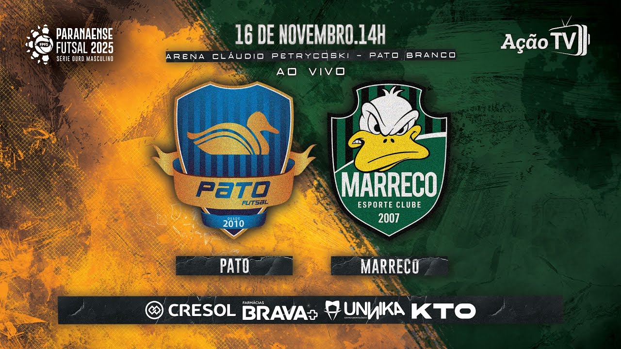 AO VIVO E COM IMAGENS | PATO X MARRECO | SEMIFINAL - VOLTA | SÉRIE OURO 2025